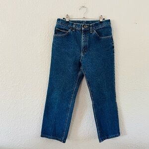Vintage Women’s Straight Leg Jeans - Dark Blue